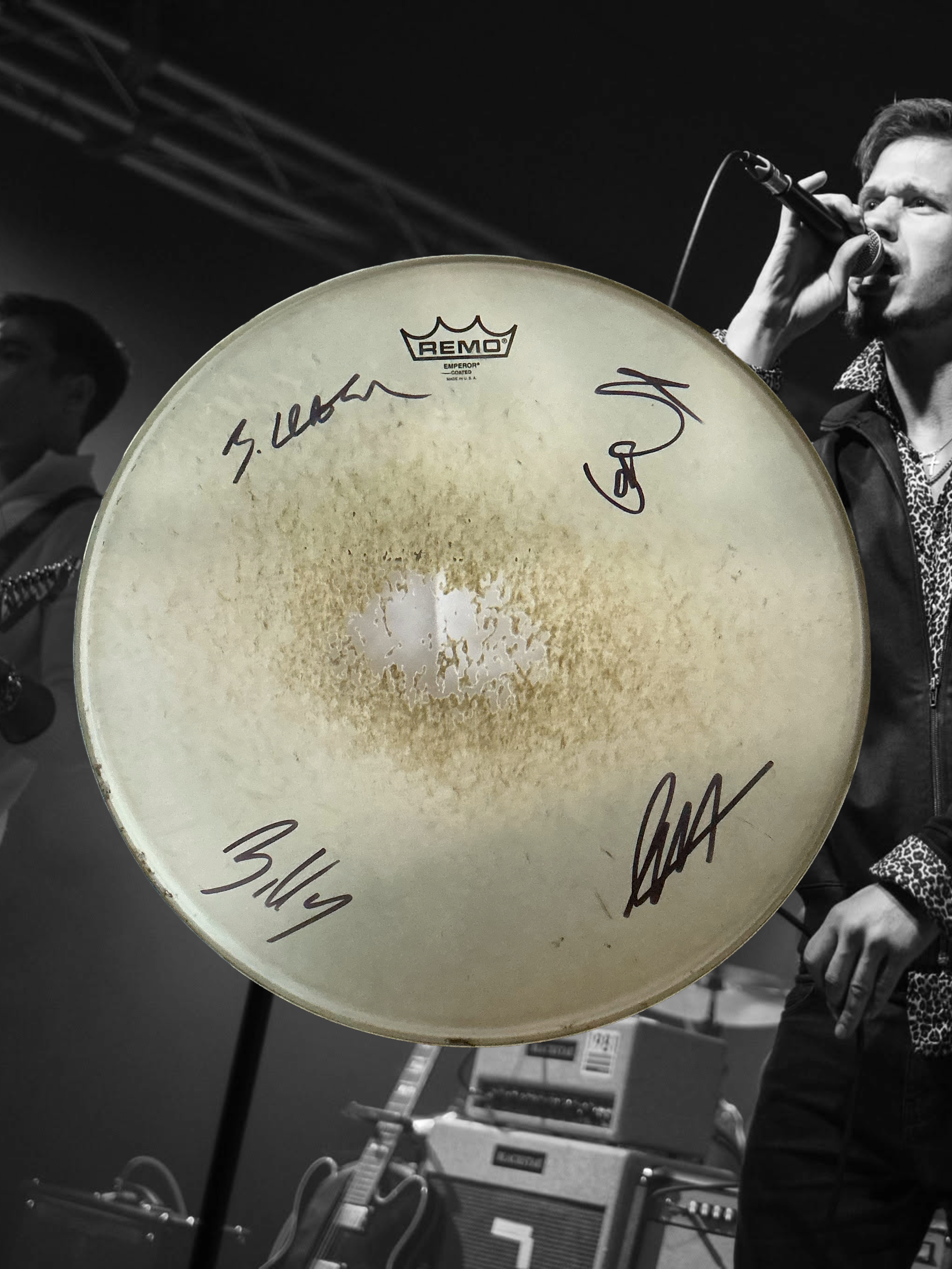 Used Drum Skin (SIGNED)
